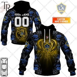 Personalized MLS Los Angeles Galaxy Roses Dragon Couple Hoodie