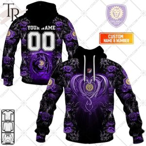 Personalized MLS Orlando City SC Roses Dragon Couple Hoodie