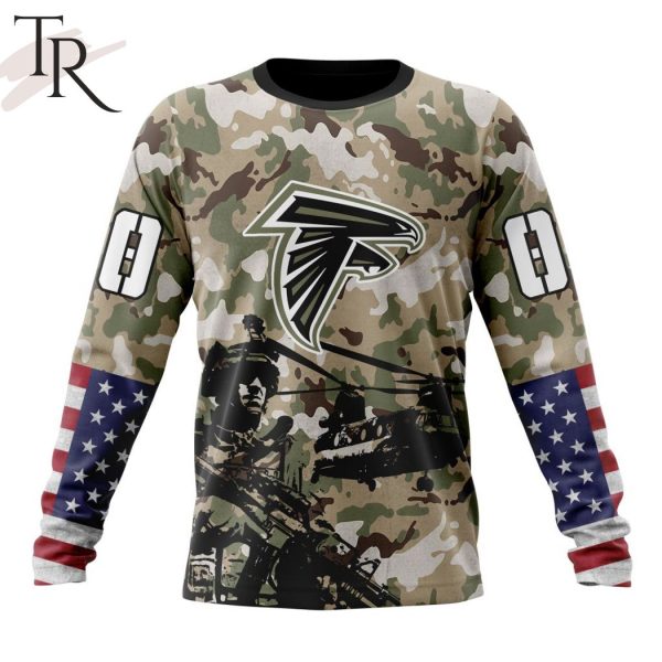 Personalized NFL Atlanta Falcons Special Salute To Service Design Hoodie