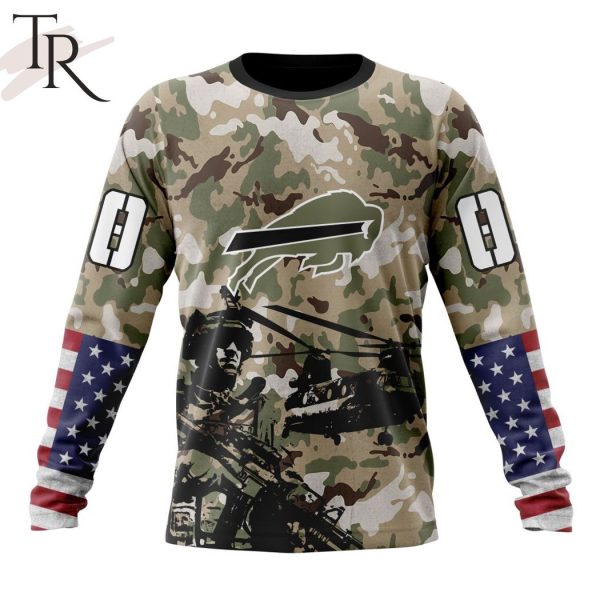 Personalized NFL Buffalo Bills Special Salute To Service Design Hoodie