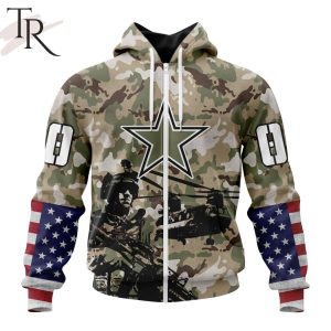 Personalized NFL Dallas Cowboys Special Salute To Service Design Hoodie