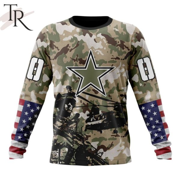 Personalized NFL Dallas Cowboys Special Salute To Service Design Hoodie