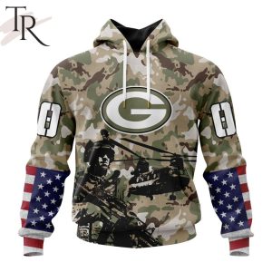 Personalized NFL Green Bay Packers Special Salute To Service Design Hoodie