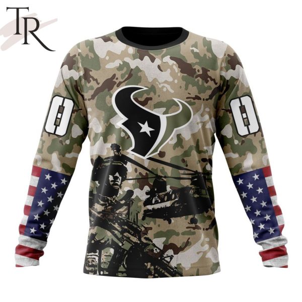 Personalized NFL Houston Texans Special Salute To Service Design Hoodie