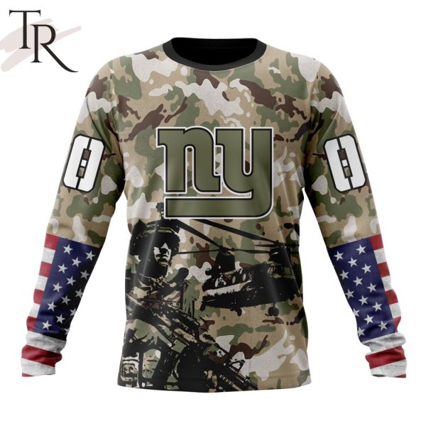 Personalized NFL New York Giants Special Salute To Service Design Hoodie