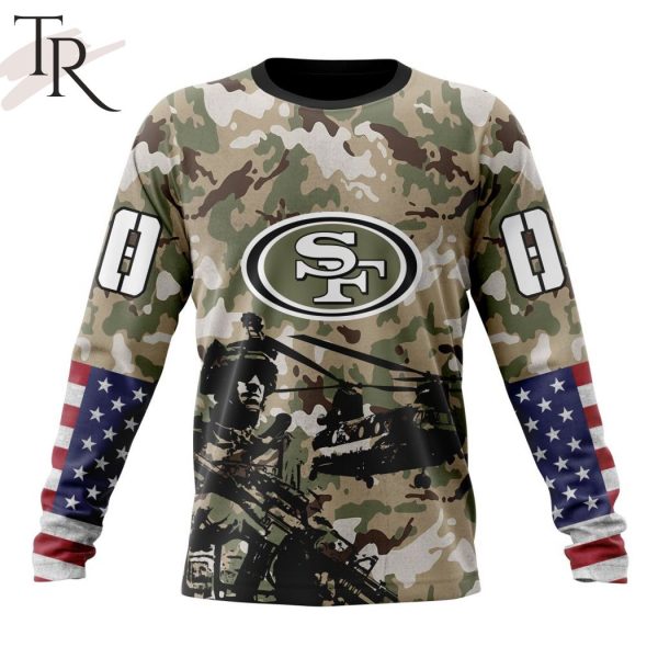 Personalized NFL San Francisco 49ers Special Salute To Service Design Hoodie