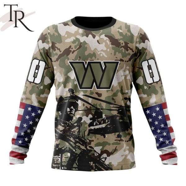 Personalized NFL Washington Commanders Special Salute To Service Design Hoodie