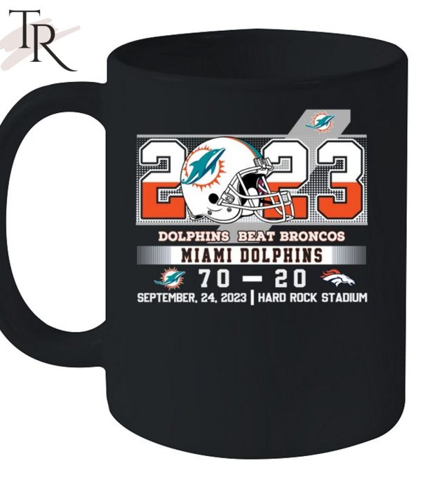 2023 Dolphins Beat Broncos Miami Dolphins 70 – 20 Denver Broncos September 24, 2023 Hard Rock Stadium Unisex T-Shirt