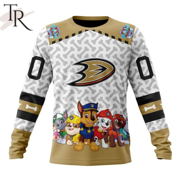 NHL Anaheim Ducks Special PawPatrol Design Hoodie