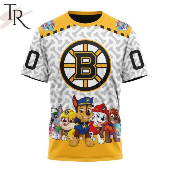 NHL Boston Bruins Special PawPatrol Design Hoodie