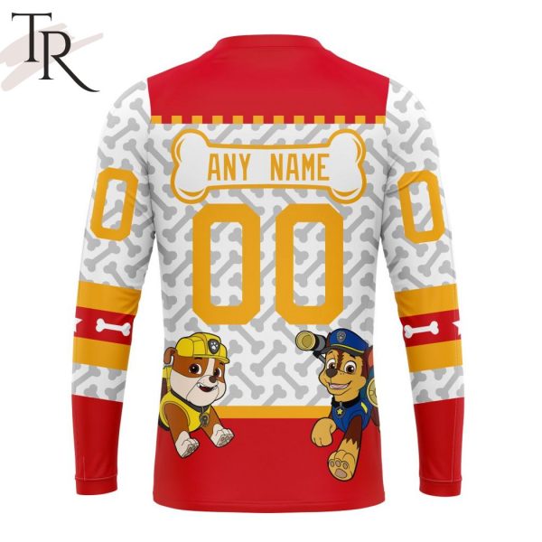 NHL Calgary Flames Special PawPatrol Design Hoodie