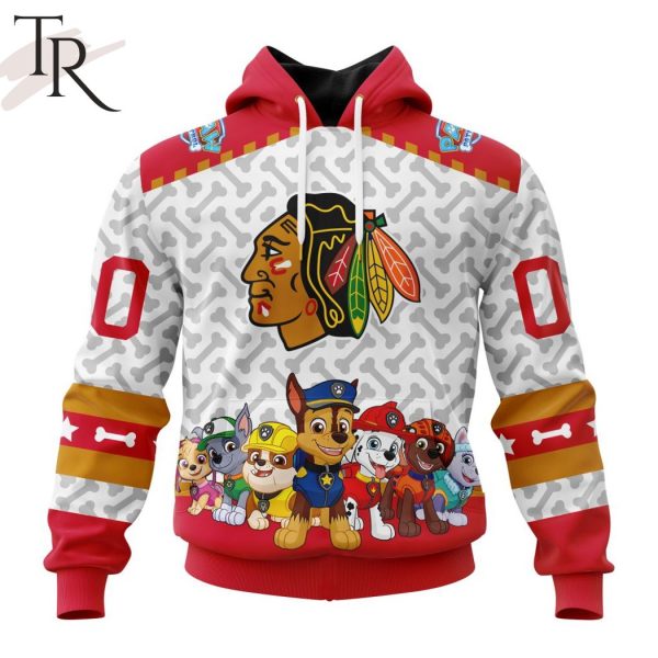 NHL Chicago Blackhawks Special PawPatrol Design Hoodie