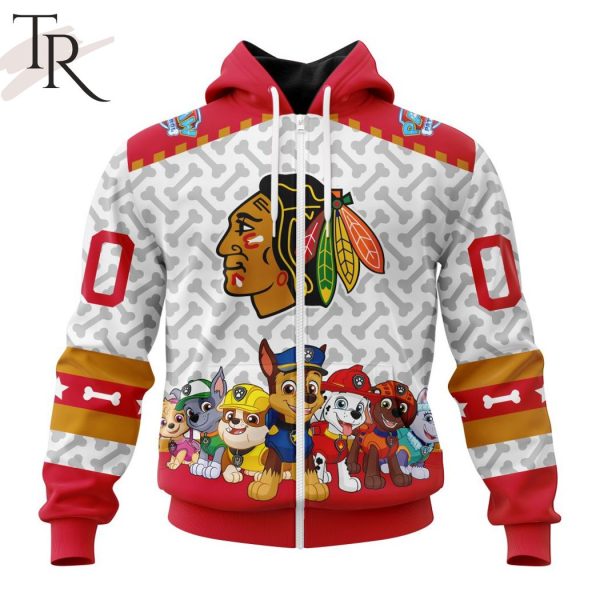 NHL Chicago Blackhawks Special PawPatrol Design Hoodie