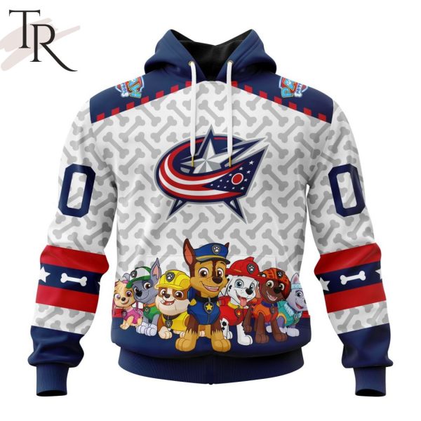 NHL Columbus Blue Jackets Special PawPatrol Design Hoodie