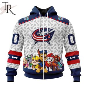 NHL Columbus Blue Jackets Special PawPatrol Design Hoodie