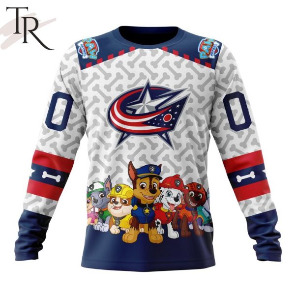 NHL Columbus Blue Jackets Special PawPatrol Design Hoodie