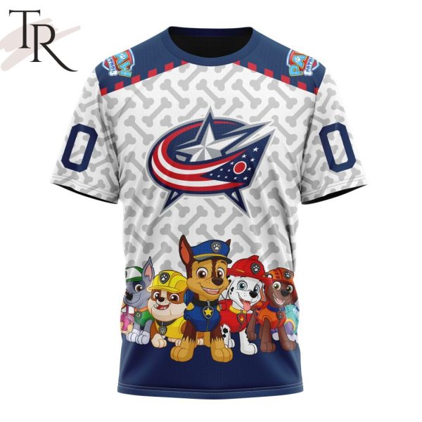 NHL Columbus Blue Jackets Special PawPatrol Design Hoodie