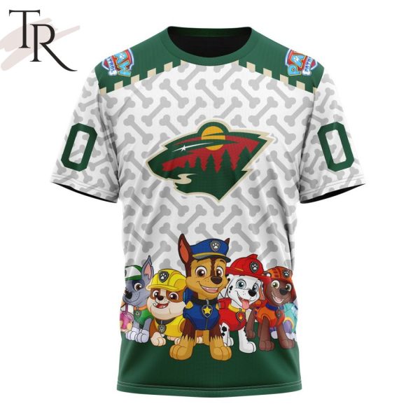 NHL Minnesota Wild Special PawPatrol Design Hoodie