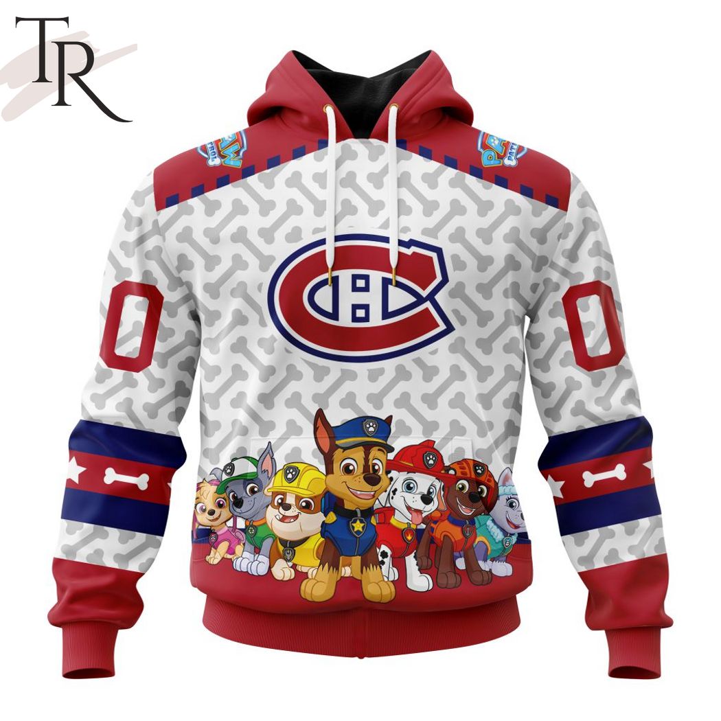 Personalized NHL Montreal Canadiens Paw Patrol Design Shirt 3D