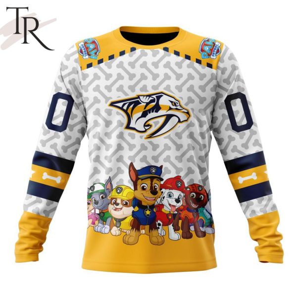 NHL Nashville Predators Special PawPatrol Design Hoodie