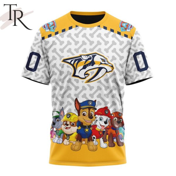 NHL Nashville Predators Special PawPatrol Design Hoodie