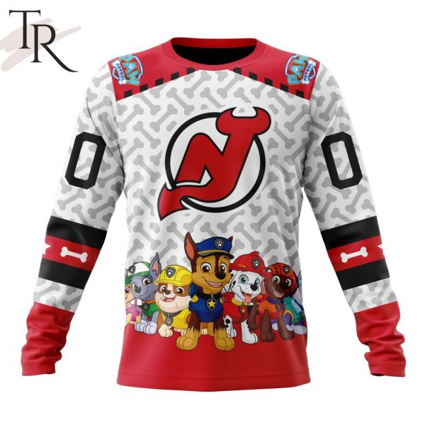 NHL New Jersey Devils Special PawPatrol Design Hoodie