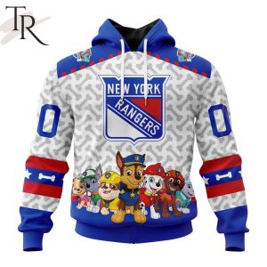 NHL New York Rangers Special PawPatrol Design Hoodie