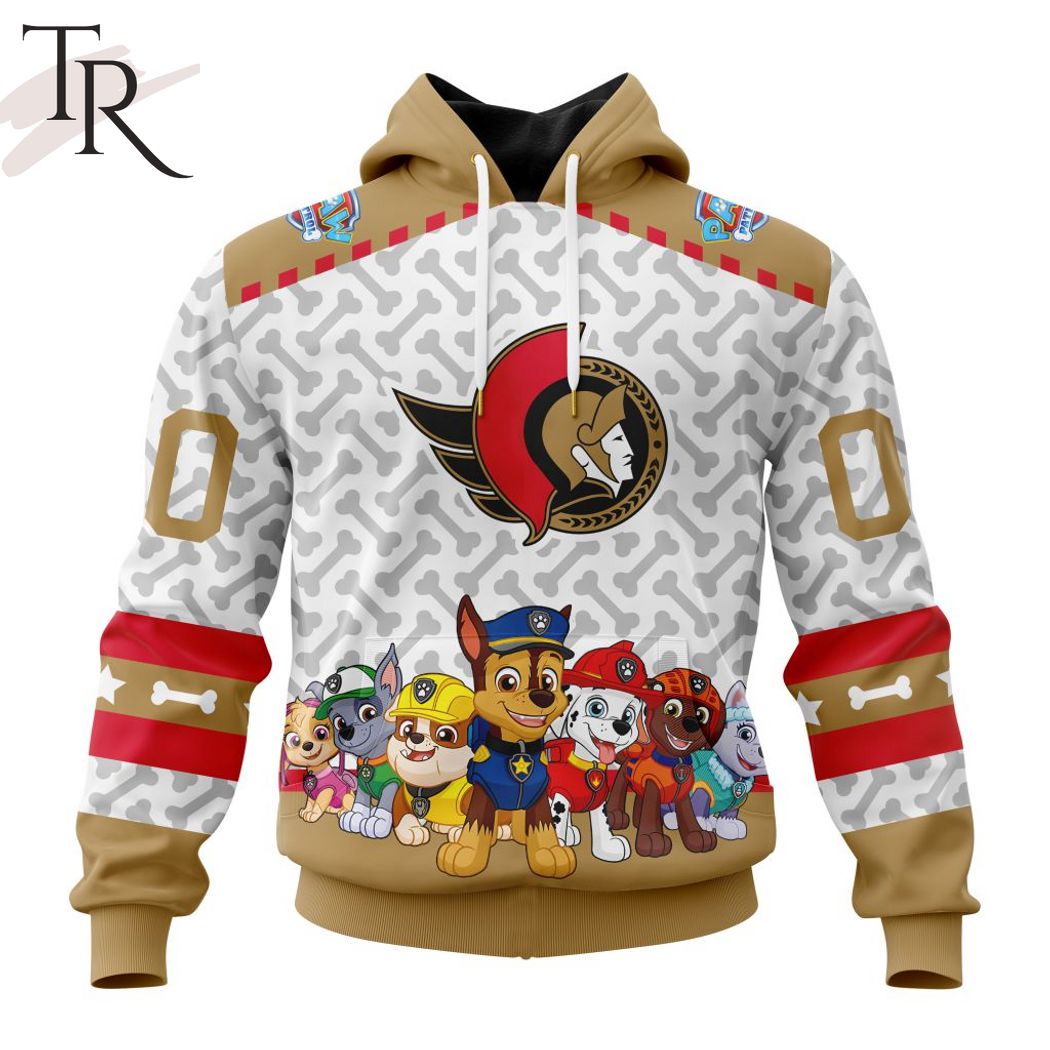 NHL Ottawa Senators Custom Name Number Specialized Retro Concepts Jersey  Pullover Hoodie