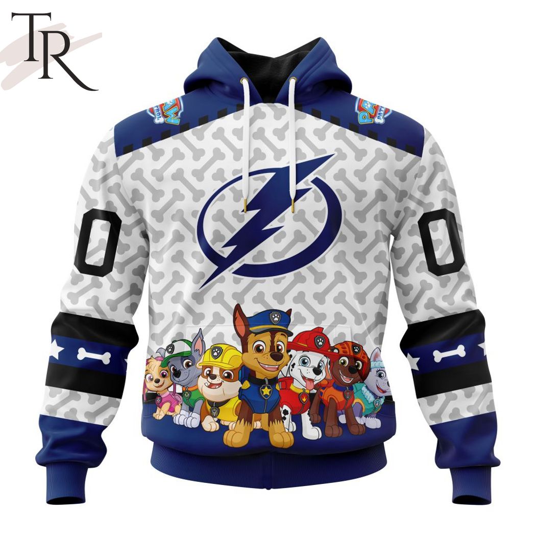 NHL Tampa Bay Lightning Custom Name Number Retro Reverse Fleece Oodie