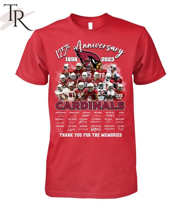 125th Anniversary 1898 – 2023 Cardinals Thank You For The Memories T-Shirt