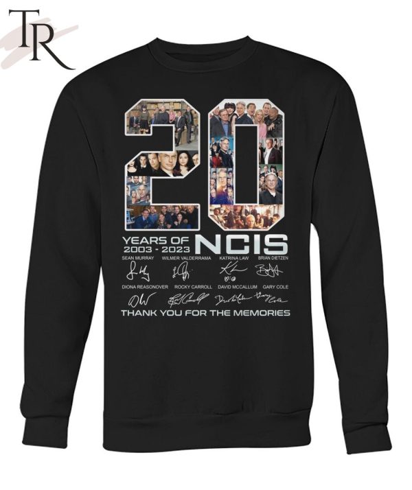 20 Years Of 2003 – 2023 NCIS Signature Thank You For The Memories T-Shirt