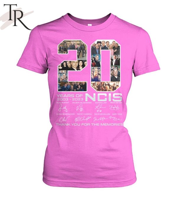 20 Years Of 2003 – 2023 NCIS Signature Thank You For The Memories T-Shirt