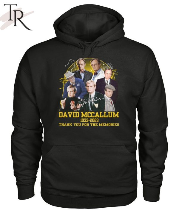 David Mccallum 1933 – 2023 Thank You For The Memories T-Shirt