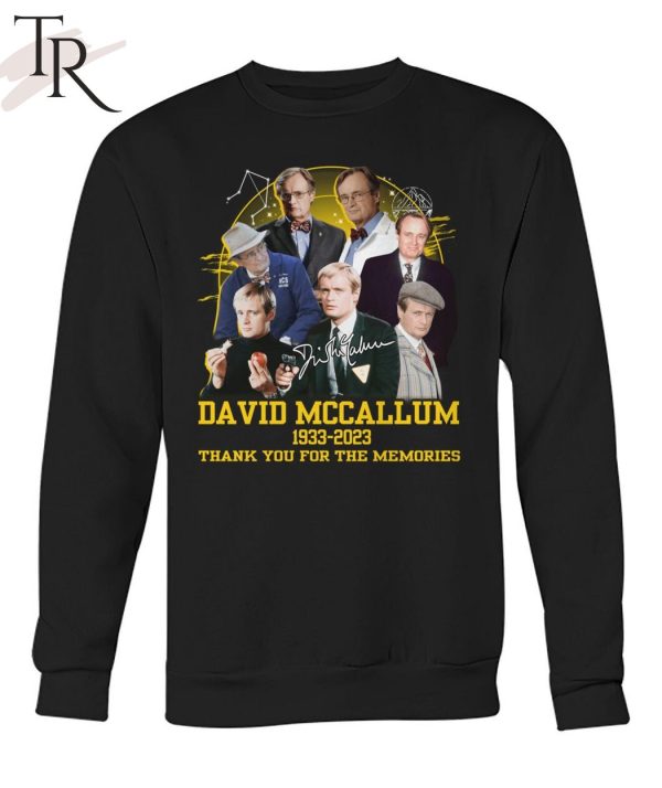 David Mccallum 1933 – 2023 Thank You For The Memories T-Shirt