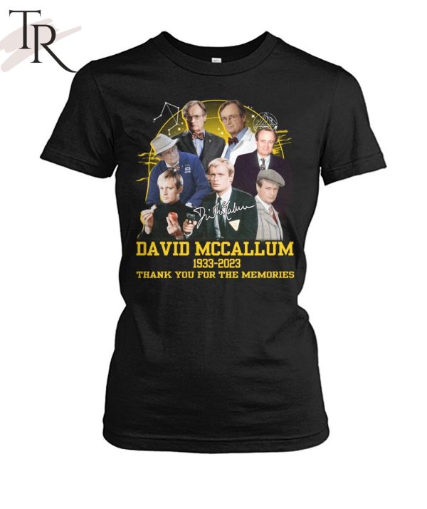 David Mccallum 1933 – 2023 Thank You For The Memories T-Shirt