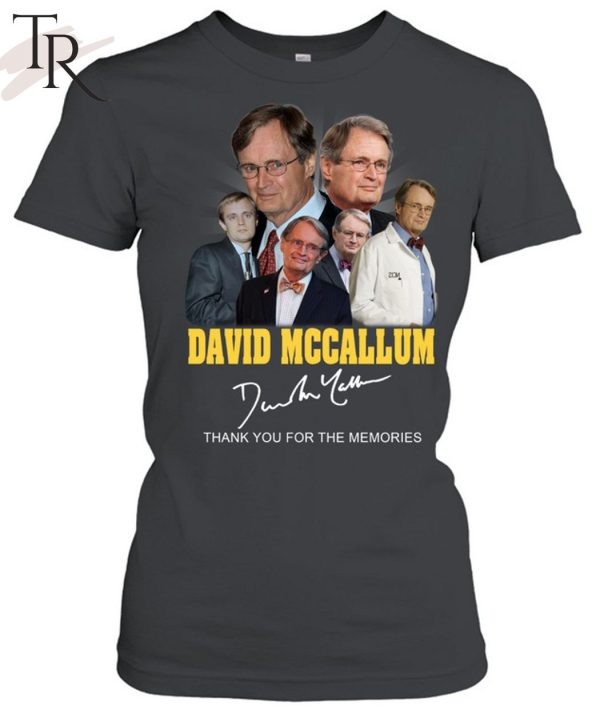 David Mccallum Signature Thank You For The Memories T-Shirt