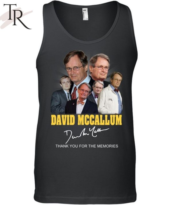 David Mccallum Signature Thank You For The Memories T-Shirt