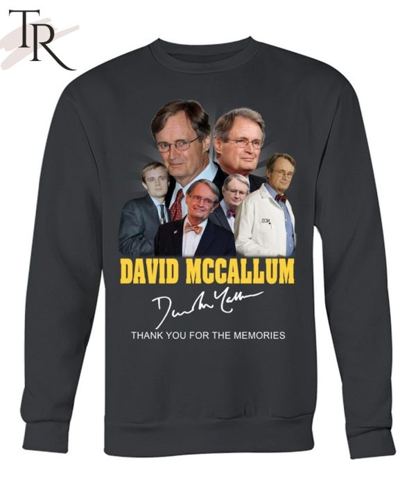 David Mccallum Signature Thank You For The Memories T-Shirt