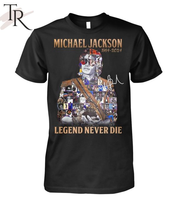 Michael Jackson 1964 – 2024 Legend Never Die Signature T-Shirt