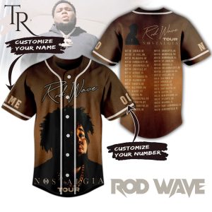 Personalized Rod Wave Nostalgia Tour Baseball Jersey