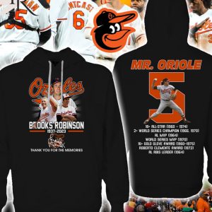 Mr. Oriole Brooks Robinson 1937 – 2023 Thank You For The Memories T-Shirt