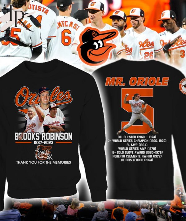 Mr. Oriole Brooks Robinson 1937 – 2023 Thank You For The Memories T-Shirt