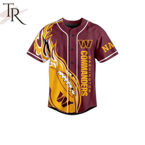 Customize Washington Commanders Take Command Baseball Jersey