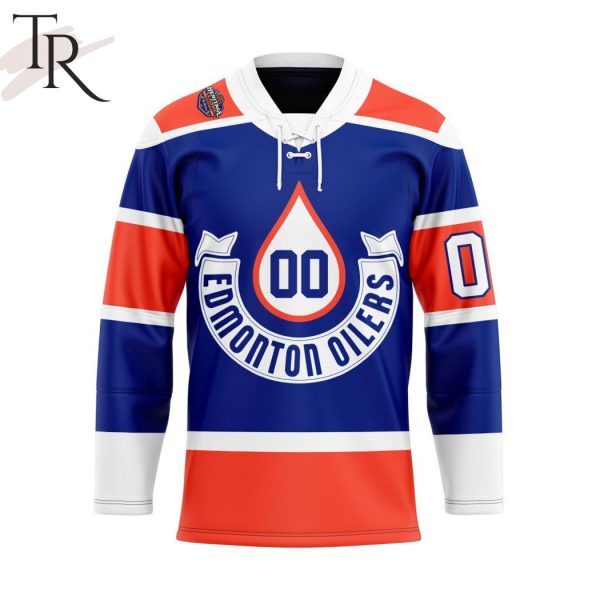 NHL Edmonton Oilers Blue 2023 Heritage Classic Hockey Jersey