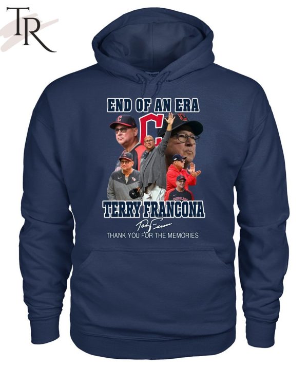 End Of An Era Terry Francona Thank You For The Memories T-Shirt