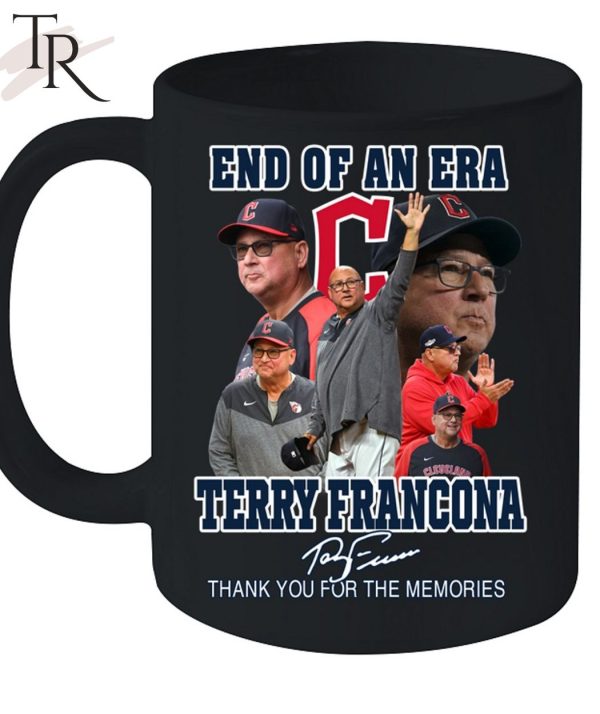 End Of An Era Terry Francona Thank You For The Memories T-Shirt