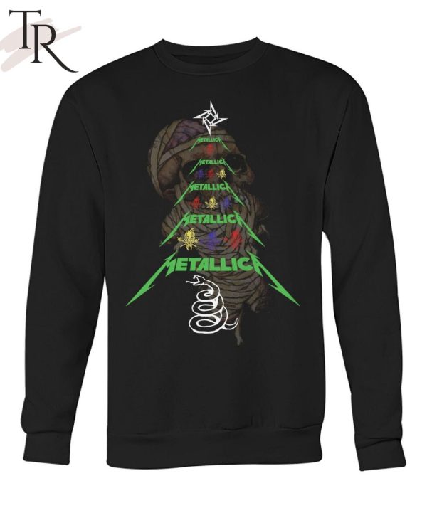 Metallica Christmas Tree Design T-Shirt