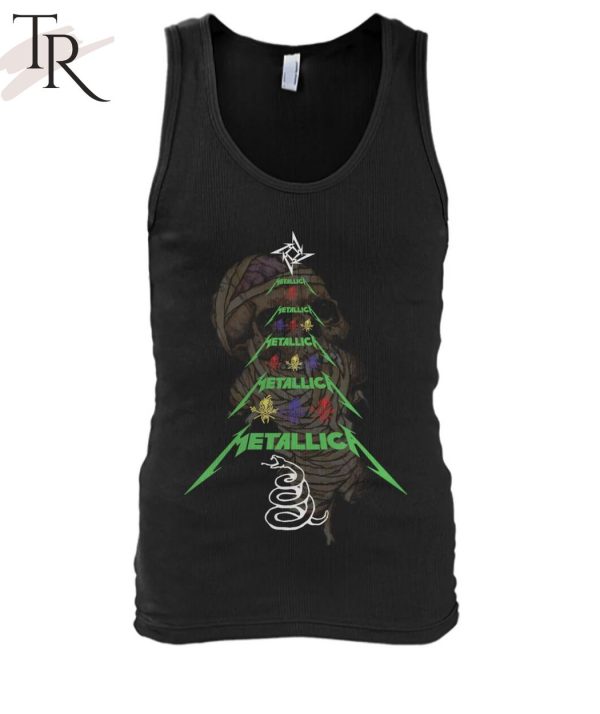 Metallica Christmas Tree Design T-Shirt