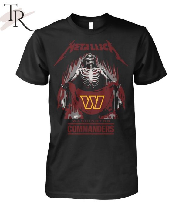 Metallica Collab Washington Commanders T-Shirt