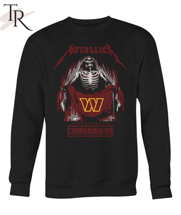 Metallica Collab Washington Commanders T-Shirt